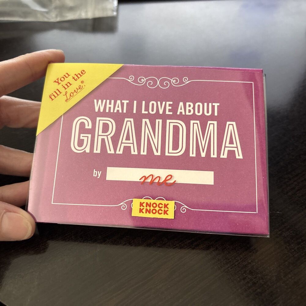 What I Love about Grandma Fill in the Love Book by Knock Knock (2015, Diary,...